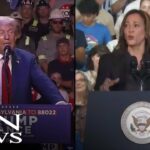 Trump and Harris Court Keystone Voters